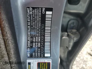 2008 Mercedes-Benz C 300 Sport z VIN WDDGF54XX8F059783, wystawiony jako Copart lot #59128615 z przebiegiem 104 505 mil mil oraz Szkoda całkowita • Salvage title. Historia ofert i sprzedaży dostępna na DreamBid. Obrazek 12.