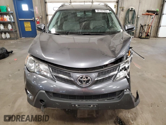 2013 Toyota RAV4 XLE z VIN JTMRFREV5DD023402, wystawiony jako Copart lot #56192905 z przebiegiem 137 037 mil mil oraz Szkoda całkowita • Salvage title. Historia ofert i sprzedaży dostępna na DreamBid. Obrazek 5.
