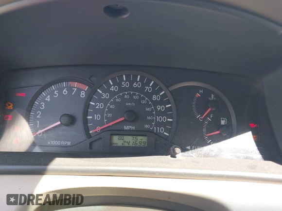 2006 Toyota Corolla CE with VIN JTDBR32E260094660, listed as a IAAI auction lot 42138529 with 241,699 mi miles and . Bid and sale history available at DreamBid. Image 7.