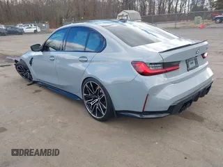 2024 BMW M3 Competition xDrive with VIN WBS43AY00RFS56564, listed as a IAAI auction lot 41222485 with 7,477 mi miles and . Bid and sale history available at DreamBid. Image 3.