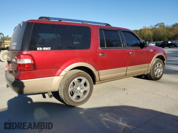 2013 Ford Expedition EL XLT with VIN 1FMJK1J52DEF55860, listed as a Copart auction lot 81177034 with 198,051 mi miles and Salvage Title. Bid and sale history available at carsss.com. Image 3.
