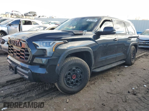 2023 Toyota Sequoia SR5 with VIN 7SVAAABA5PX008907, listed as a Copart auction lot 38426824 with 0 mi miles. Bid and sale history available at carsss.com. Image 1.