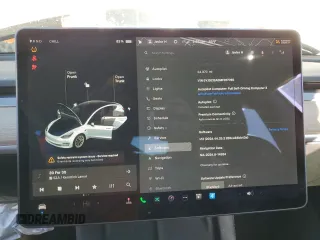 2021 Tesla Model 3 Standard Range Plus with VIN 5YJ3E1EA0MF017765, listed as a Copart auction lot 42776525 with 54,873 mi miles and Salvage Title. Bid and sale history available at carsss.com. Image 9.