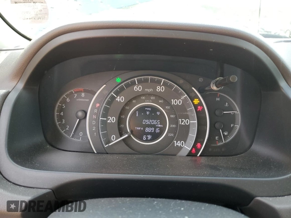 2014 Honda CR-V EX-L with VIN 2HKRM4H7XEH686529, listed as a Copart auction lot 51066765 with 92,065 mi miles and Salvage Title. Bid and sale history available at carsss.com. Image 9.