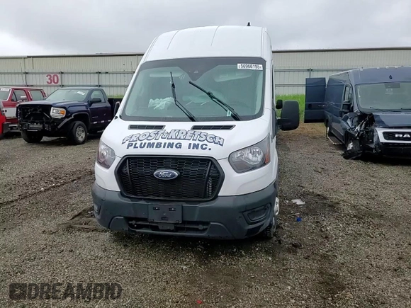 2022 Ford Transit Cargo with VIN 1FTBR2X89NKA80612, listed as a Copart auction lot 56966195 with 55,119 mi miles and Non repairable. Bid and sale history available at DreamBid. Image 14.