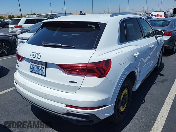 2023 Audi Q3 S line Premium with VIN WA1DECF37P1081194, listed as a IAAI auction lot 42796405 with 58,808 mi miles and . Bid and sale history available at DreamBid. Image 13.