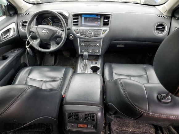 2017 Nissan Pathfinder SV with VIN 5N1DR2MM0HC612897, listed as a Copart auction lot 51281185 with 123,649 mi miles and Salvage Title. Bid and sale history available at carsss.com. Image 8.
