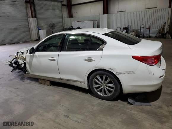 2017 Infiniti Q50 3.0t Premium with VIN JN1EV7AP4HM734045, listed as a Copart auction lot 46407015 with 0 mi miles and Salvage Title. Bid and sale history available at carsss.com. Image 2.