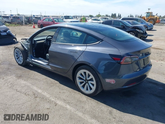 2023 Tesla Model 3 with VIN 5YJ3E1EAXPF652089, listed as a IAAI auction lot 42666520 with 17,679 mi miles and . Bid and sale history available at DreamBid. Image 3.