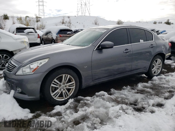 2015 Infiniti Q40 with VIN JN1CV6AR3FM521846, listed as a Copart auction lot 79340044 with 126,702 mi miles and Salvage Title. Bid and sale history available at carsss.com. Image 1.