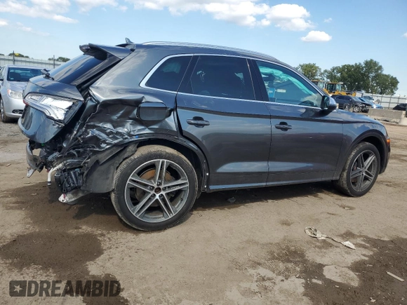2019 Audi SQ5 Premium Plus with VIN WA1B4AFYXK2027241, listed as a Copart auction lot 72826554 with 70,140 mi miles and Salvage Title. Bid and sale history available at DreamBid. Image 3.