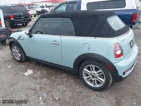 2011 MINI Cooper Convertible s with VIN WMWZP3C5XBTX84469, listed as a IAAI auction lot 41738707 with 77,464 mi miles. Bid and sale history available at carsss.com. Image 3.