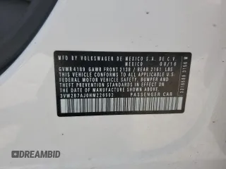 2017 Volkswagen Jetta S z VIN 3VW2B7AJ0HM226502, wystawiony jako Copart lot #62056735 z przebiegiem 88 496 mil mil oraz Szkoda całkowita • Salvage title. Historia ofert i sprzedaży dostępna na DreamBid. Obrazek 12.