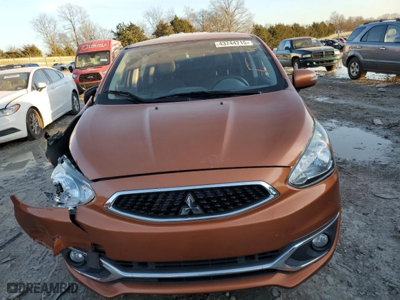 2019 Mitsubishi Mirage SE with VIN ML32A4HJ0KH015129, listed as a Copart auction lot 43744715 with 111,407 mi miles and Clean Title. Bid and sale history available at carsss.com. Image 5.