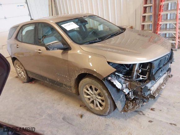 2019 Chevrolet Equinox LS with VIN 2GNAXHEV8K6282263, listed as a IAAI auction lot 41738714 with 49,551 mi miles. Bid and sale history available at carsss.com. Image 1.