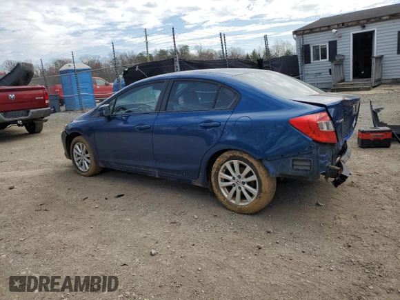 2012 Honda Civic EX-L with VIN 19XFB2F98CE363440, listed as a Copart auction lot 47724625 with 138,364 mi miles and Salvage Title. Bid and sale history available at DreamBid. Image 2.