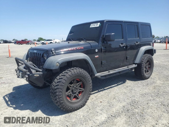 2012 Jeep Wrangler Unlimited Call of Duty MW3 with VIN 1C4BJWFGXCL148883, listed as a Copart auction lot 53162705 with 111,900 mi miles and Salvage title. Bid and sale history available at DreamBid. Image 1.