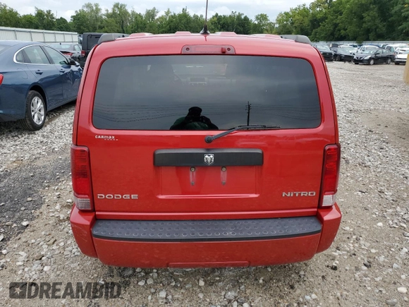 2011 Dodge Nitro Heat with VIN 1D4PU4GKXBW607656, listed as a Copart auction lot 52365495 with 101,298 mi miles and Non repairable. Bid and sale history available at DreamBid. Image 6.