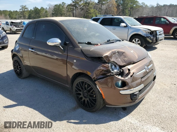 2012 FIAT 500 Pop with VIN 3C3CFFDR6CT108755, listed as a Copart auction lot 48676345 with 122,996 mi miles and Salvage Title. Bid and sale history available at carsss.com. Image 4.