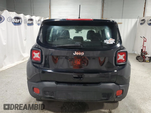 2019 Jeep Renegade Sport with VIN ZACNJAAB7KPK17919, listed as a Copart auction lot 55537205 with 83,080 mi miles and Clean title. Bid and sale history available at DreamBid. Image 6.