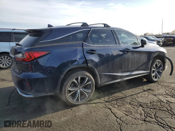 2018 Lexus RX with VIN JTJDZKCA9J2008494, listed as a Copart auction lot 51655695 with 59,542 mi miles and Salvage Title. Bid and sale history available at carsss.com. Image 3.