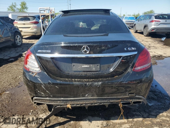 2017 Mercedes-Benz C 63 S AMG with VIN 55SWF8HB3HU186688, listed as a Copart auction lot 57299905 with 47,913 mi miles and Clean title. Bid and sale history available at DreamBid. Image 6.