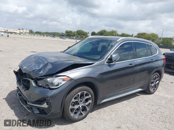 2022 BMW X1 sDrive28i with VIN WBXJG7C00N5U59675, listed as a IAAI auction lot 41915231 with 34,983 mi miles. Bid and sale history available at carsss.com. Image 19.