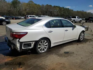 2008 Lexus LS 460 with VIN JTHBL46F385083522, listed as a Copart auction lot 50749155 with 128,339 mi miles and Salvage Title. Bid and sale history available at DreamBid. Image 3.
