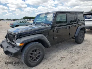 2024 Jeep Wrangler Sport S with VIN 1C4PJXDNXRW349946, listed as a Copart auction lot 56701185 with 6,310 mi miles and Salvage Title. Bid and sale history available at DreamBid. Image 1.