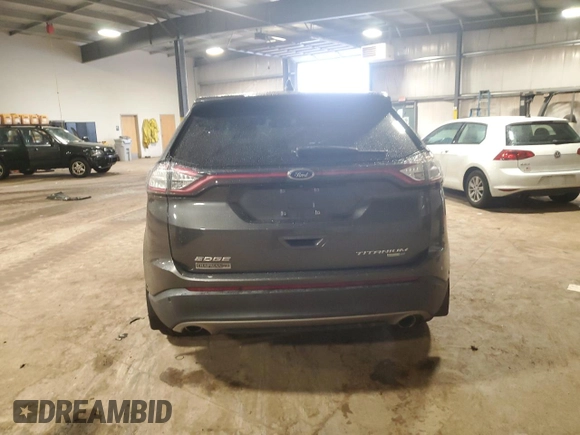 2017 Ford Edge Titanium with VIN 2FMPK4K95HBC40176, listed as a Copart auction lot 51177635 with 96,936 mi miles and Salvage Title. Bid and sale history available at carsss.com. Image 6.