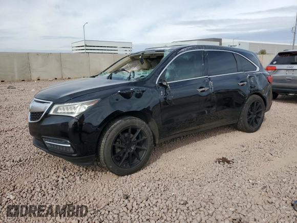 2014 Acura MDX Tech Pkg with VIN 5FRYD4H40EB010704, listed as a Copart auction lot 45121525 with 169,171 mi miles and Salvage Title. Bid and sale history available at carsss.com. Image 1.