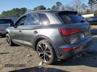 2021 Audi SQ5 with VIN WA1C4BFY4M2001182, listed as a Copart auction lot 86241244 with 36,604 mi miles and Salvage Title. Bid and sale history available at DreamBid. Image 2.