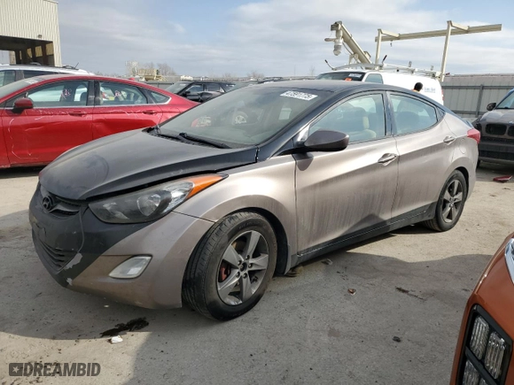 2013 Hyundai Elantra GLS with VIN 5NPDH4AE8DH175715, listed as a Copart auction lot 47591775 with 148,224 mi miles and Salvage Title. Bid and sale history available at carsss.com. Image 1.