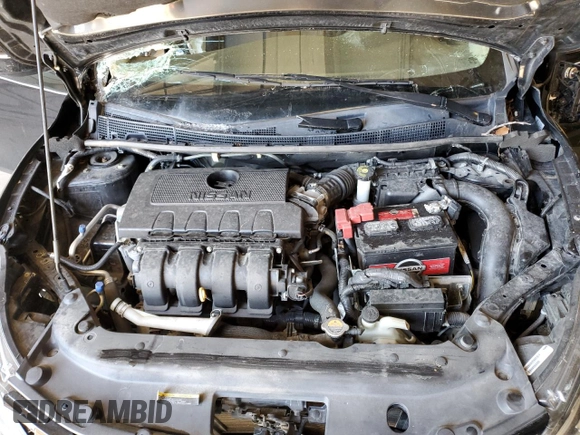 2017 Nissan Sentra S with VIN 3N1AB7AP9HY279584, listed as a Copart auction lot 47652215 with 53,881 mi miles and Salvage Title. Bid and sale history available at carsss.com. Image 12.