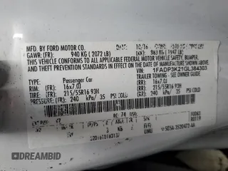 2016 Ford Focus SE with VIN 1FADP3K21GL384303, listed as a Copart auction lot 50974105 with Not Provided miles and Salvage Title. Bid and sale history available at carsss.com. Image 13.