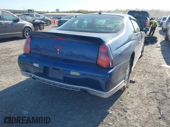 2004 Chevrolet Monte Carlo SS Supercharged with VIN 2G1WZ121349210771, listed as a IAAI auction lot 42112705 with 110,593 mi miles. Bid and sale history available at carsss.com. Image 4.