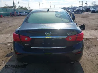 2014 Infiniti Q50 Sport with VIN JN1BV7AR2EM705059, listed as a IAAI auction lot 42019066 with 61,012 mi miles and . Bid and sale history available at carsss.com. Image 17.