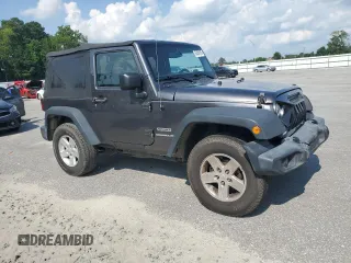 2017 Jeep Wrangler Sport with VIN 1C4AJWAG9HL721332, listed as a Copart auction lot 63459185 with 143,608 mi miles and Salvage title. Bid and sale history available at DreamBid. Image 4.