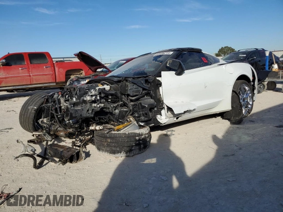 2019 Chevrolet Corvette 2LT with VIN 1G1YD2D73K5103244, listed as a Copart auction lot 82035214 with 0 mi miles and Non Repairable. Bid and sale history available at carsss.com. Image 1.