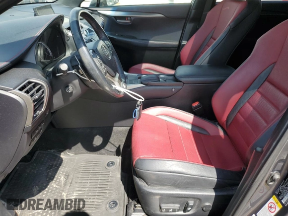 2015 Lexus NX 200t with VIN JTJBARBZ0F2042359, listed as a Copart auction lot 60985705 with 147,584 mi miles and Salvage title. Bid and sale history available at DreamBid. Image 7.