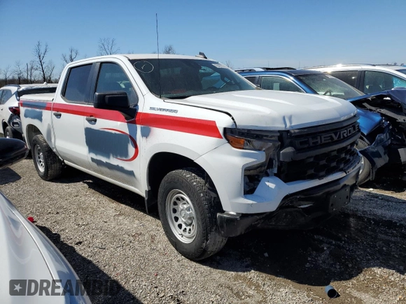 2022 Chevrolet Silverado 1500 with VIN 3GCPDAEK6NG536358, listed as a Copart auction lot 43649455 with 75,904 mi miles and Salvage Title. Bid and sale history available at DreamBid. Image 4.