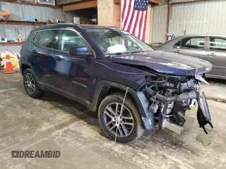 2018 Jeep Compass Latitude with VIN 3C4NJDBB9JT167924, listed as a Copart auction lot 47587475 with 90,146 mi miles and Salvage Title. Bid and sale history available at DreamBid. Image 4.