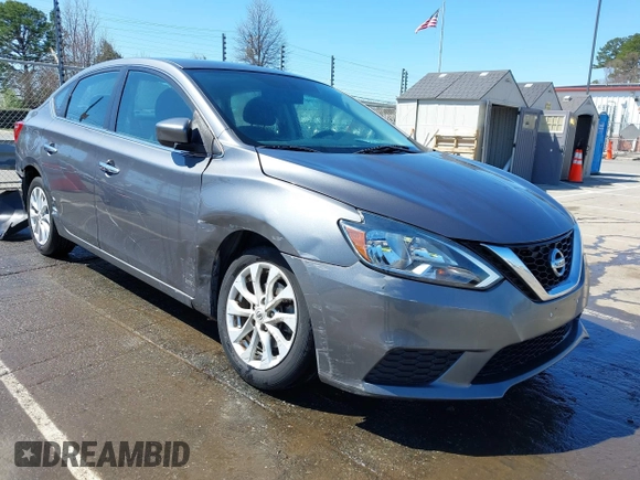 2019 Nissan Sentra SV with VIN 3N1AB7AP5KL615302, listed as a IAAI auction lot 41811468 with 114,548 mi miles and . Bid and sale history available at DreamBid. Image 1.