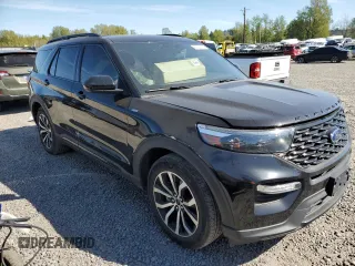 2023 Ford Explorer ST-Line with VIN 1FMSK8KH7PGA10123, listed as a Copart auction lot 45422205 with 29,136 mi miles and Salvage title. Bid and sale history available at DreamBid. Image 4.