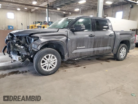 2023 Toyota Tundra 2WD SR5 with VIN 5TFLA5AB3PX019618, listed as a Copart auction lot 46546095 with 38,808 mi miles and Clean Title. Bid and sale history available at carsss.com. Image 1.