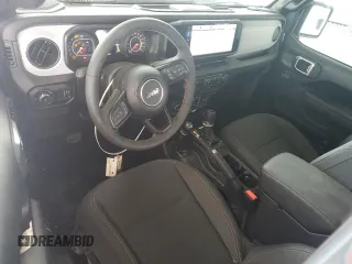 2024 Jeep Wrangler Sport S with VIN 1C4PJXDG3RW341205, listed as a Copart auction lot 48971235 with 4,298 mi miles and Salvage title. Bid and sale history available at DreamBid. Image 8.