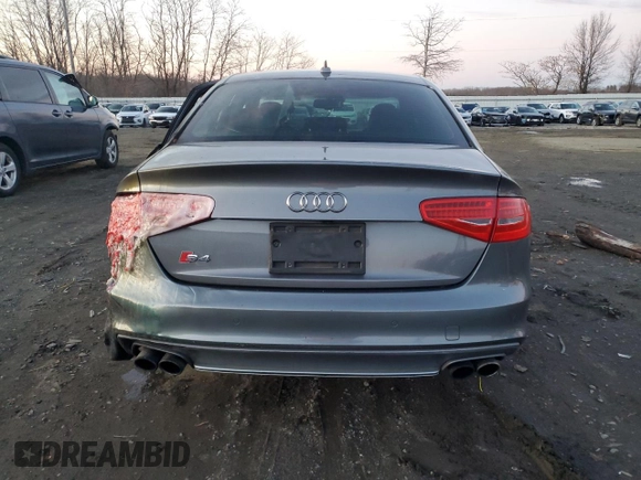 2014 Audi S4 Premium Plus with VIN WAUDGAFL2EA048960, listed as a Copart auction lot 84873174 with 98,407 mi miles and Salvage Title. Bid and sale history available at carsss.com. Image 6.