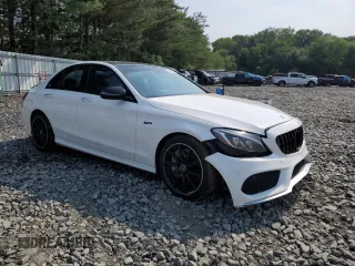 2018 Mercedes-Benz C 43 AMG z VIN 55SWF6EB3JU270248, wystawiony jako Copart lot #60402395 z przebiegiem 91 502 mil mil oraz Szkoda całkowita • Salvage title. Historia ofert i sprzedaży dostępna na DreamBid. Obrazek 4.
