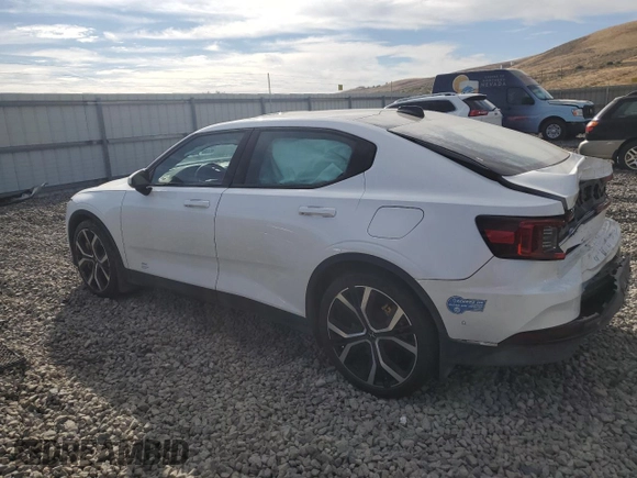 2021 Polestar 2 Launch Edition with VIN LPSED3KA9ML017586, listed as a Copart auction lot 74527864 with 31,568 mi miles and Salvage Title. Bid and sale history available at carsss.com. Image 2.