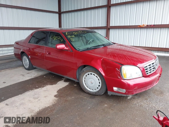 2004 Cadillac DeVille z VIN 1G6KD54Y14U144524, wystawiony jako IAAI lot #41960724 z przebiegiem Nie podano mil oraz . Historia ofert i sprzedaży dostępna na DreamBid. Obrazek 1.